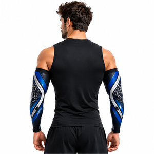 Mangas de compresión para hombre, personalizadas, para correr, ciclismo, fitness, deportes, transpirables, elásticas, para entrenamiento, atléticas, protectoras y de soporte. - Product Image 3