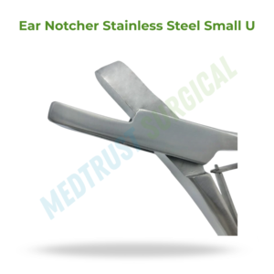 Coupe-oreilles en acier inoxydable, petit modèle en U, instrument vétérinaire pour l'identification des animaux d'élevage - Product Image 2