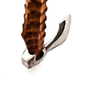 Hache Viking en acier inoxydable faite à la main, hache tactique, hache barbue, hache de survie avec fourreau en cuir - Product Image 3