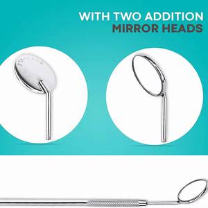กระจกตรวจฟันแบบมีด้ามจับกันลื่นลายกันลื่น ยี่ห้อ Morje Surgical Dental  สีเงิน อุปกรณ์ผ่าตัดแบบใช้มือ  ระดับ Class II ได้รับการรับรองมาตรฐาน CE - Product Image 6