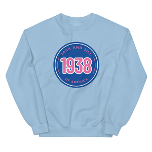 Sweat-shirt à col rond bleu foncé et rose avec motif, pull en molleton doux bleu clair à manches longues, unisexe, décontracté, vêtement de mode d'hiver - Product Image 1