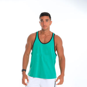 Opciones de Tallas Grandes Disponibles, Camiseta sin Mangas de Color Sólido, Personalizable, Elástica y Transpirable para Gimnasio y Deportes para Hombre - Product Image 4