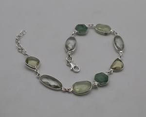 สร้อยข้อมือหินอเวนเจอรีนและไพไรต์ธรรมชาติพร้อมเงินแท้ 925 – สร้อยข้อมือพลอยทำมือสำหรับผู้หญิง |   ผู้จัดจำหน่ายเครื่องประดับขายส่ง - Product Image 5