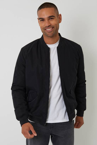 Chaqueta Bomber de Moda Urbana Personalizada de Alta Calidad para Hombre, Transpirable, Resistente al Viento, 100% Poliéster, Cierre de Cremallera Informal, Color Sólido - Product Image 4