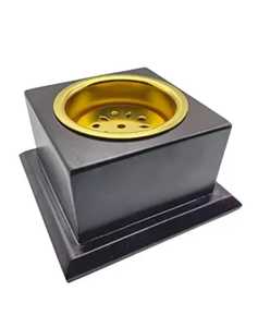 Modern Design Pyramid Metal Incense <b>Burner</b> With Geometric Cutouts Aromatherapy Diffuser All-Season Use - Product Image 5