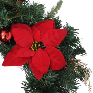 Guirnalda Navideña de PVC Verde de 8.9' con Luces LED, Decoración Festiva - Product Image 4