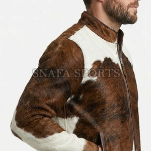 New Latest Style Cowhide Bike Riding <b>Leather</b> <b>Jacket</b> Men's Genuine Premium Cowhide <b>Leather</b> Motorbike <b>Jacket</b> - Product Image 4