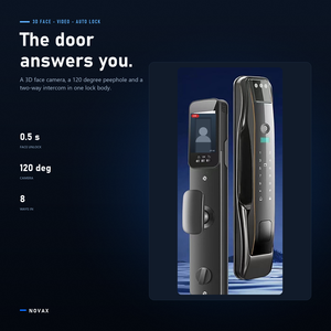 ระบบล็อคประตูอัจฉริยะ SL-DL006-3D พร้อมระบบจดจำใบหน้า วิดีโออินเตอร์คอม NFC ลายนิ้วมือ WiFi รหัสผ่าน และระบบตรวจสอบความปลอดภัย - Product Image 4