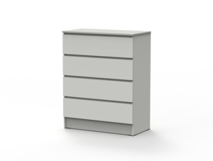 Modern 4-Chest of <b>Drawer</b> Cabinet High Quality Wood <b>for</b> Bedroom Kitchen <b>Storage</b> Contemporary Home Living Room Furniture SIVR 1460 - Product Image 4