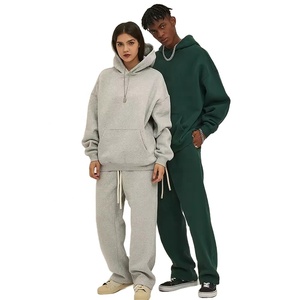 Custom Faded Vintage Jogging Set Zip Up Chándal Sudadera con capucha y pierna recta pantalones de chándal acampanados Lavado ácido Conjunto de dos piezas - Product Image 5