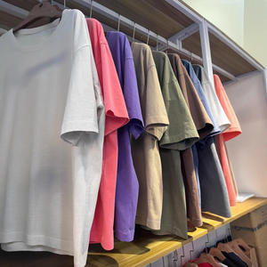 OEM Blank T Shirt 100% Cotton <b>Plain</b> Printing Casual <b>Tshirt</b> Unisex Shirts Oversize T Shirt 260gsm Men <b>Plain</b> O-neck Custom t Shirt - Product Image 2