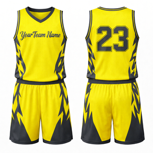 Ensemble d'uniformes de basketball professionnels, maillot et short de basketball personnalisés, vêtements de sport respirants en mesh, vêtements d'entraînement de qualité supérieure - Product Image 4