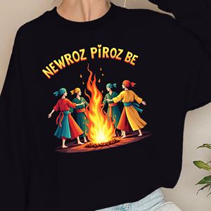 เสื้อสเวตเตอร์พิมพ์ลายลำลองของผู้หญิง Holy Happy Newroz ผ้าถัก - Product Image 4