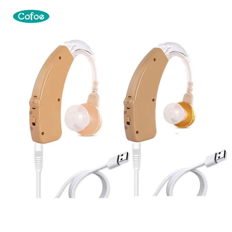 ホット販売高齢者調節可能なミニ電気デジタル充電式マイクロイヤーサウンドアンプ補聴器