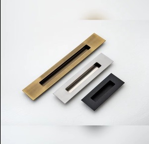 Factory Direct Modern Flush <b>Pull</b> <b>Handles</b> Recessed <b>Door</b> Hardware Stainless Steel Kitchen Cabinet Sliding Wardrobe Dresser - Product Image 3
