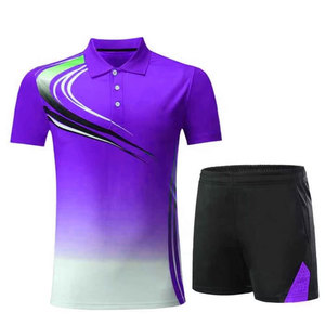 Nouveaux uniformes de tennis courts pour hommes, personnalisés, en maille imprimée numériquement, 100 % haute qualité, confortables, séchage rapide à l'avant, vente en gros - Product Image 4