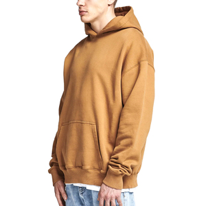 เสื้อฮู้ดดี้ผู้ชายทรงปกติ สีน้ำตาลอูฐ คลาสสิก ผลิตจากผ้าฝ้าย 100% สำหรับฤดูหนาว |   เสื้อสเวตเชิ้ตสไตล์สตรีทแวร์ลำลอง - Product Image 2