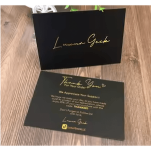 Cartes postales personnalisées, cartes de vœux et de remerciement imprimées UV pour emballages cadeaux d'entreprise, conception OEM, vente en gros, faible MOQ - Product Image 5