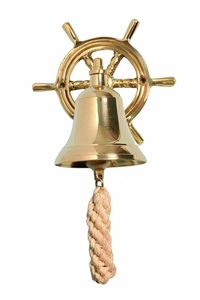 Traditional Brass Hanging Door Bell With Antique Decorative Finish And Elegant Artistic Craftsmanship Details - Product Image 1