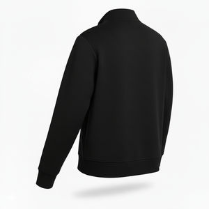 Breathable Eco-Friendly Men's Half Zip Fleece <b>Sweatshirts</b> Pakistan Winter Cotton Plain Dyed Half Zip <b>Sweatshirts</b> customized - Product Image 4