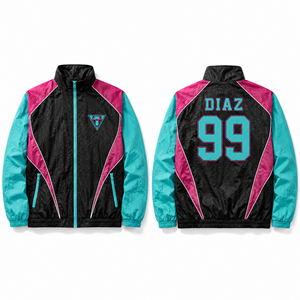 <b>Packable</b> Unisex Windbreaker <b>Jacket</b> Custom Wholesale Unlined Breathable Quickdry Fullzip Quarterzip Pullover Anorak Coach Running - Product Image 3