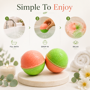 Bombas de Baño Efervescentes de Sandía Natural, Venta al por Mayor, Hechas a Mano, OEM, ODM, Logotipo Personalizado, Marca Privada - Product Image 3