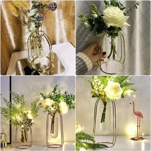 Vase à fleurs en fer forgé artisanal de qualité supérieure, élément décoratif élégant pour les intérieurs de luxe du salon, de la chambre, du bureau, de la réception et de l'hôtellerie - Product Image 3