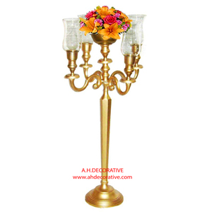 Attractive Candelabra Centerpieces Handmade New Design Table & Floor Decorative Metal & Crystal Tealight <b>Candle</b> Holder for Sale - Product Image 5
