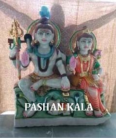 Handmade Shiv Parvati Statue - Product Image 3
