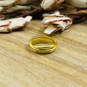 Latest High Demand Brass Band <b>Ring</b> Minimalist <b>Cross</b> <b>Ring</b> Women Brass <b>Ring</b> Women 18k Gold Plated Dainty Layered Jewelry Wholesale - Product Image 6
