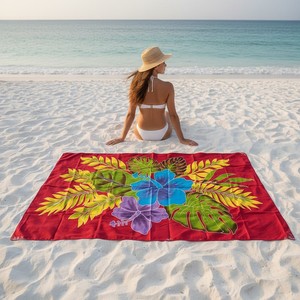 Tenue de plage décontractée pour femmes, paréo de bain grande taille, tissu doux, confortable et élégant, jupe de plage ajustable avec lien - Product Image 6