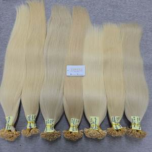 Extensions de cheveux vierges vietnamiens de qualité supérieure, pointes plates, 100% cheveux humains naturels, lisses et ondulés - Product Image 3