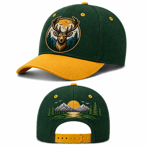 Gorra de béisbol OEM con bordado frontal y trasero, logotipos personalizados, sarga de algodón, snapback, gorra de equipo para pedidos al por mayor en línea, suministro para tiendas - Product Image 3