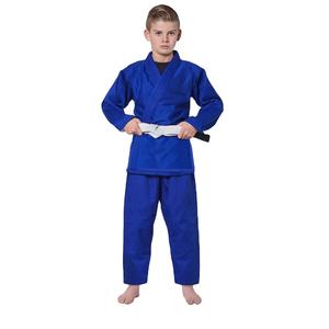 Kimono de judo bleu pour garçons, 100% coton respirant, coupe classique pour les enfants, pratique des arts martiaux - Product Image 1