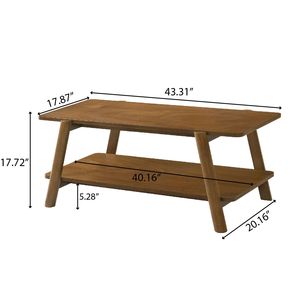 Table basse en bois de style moderne du milieu du siècle <span class=keywords><strong>Metz</strong></span> avec finition noyer - Product Image 5