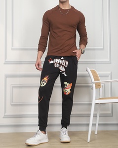 Pantalons de jogging pour hommes avec impression DTF de qualité supérieure, logo personnalisé, en molleton de coton, respirants, tissu de haute qualité, fabrication OEM et ODM - Product Image 5