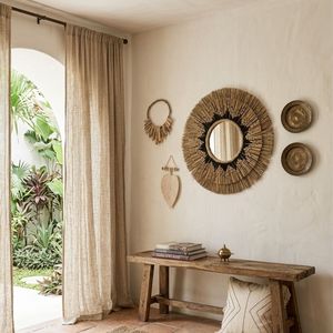 Best Seller Handmade Seagrass Wall <b>Mirror</b> Sunburst Style Natural Home Decor - Product Image 2