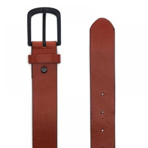 เข็มขัดหนังแท้ผู้ชายสั่งทำพิเศษ หัวเข็มขัดเรียบง่าย สไตล์ลำลอง - Product Image 6