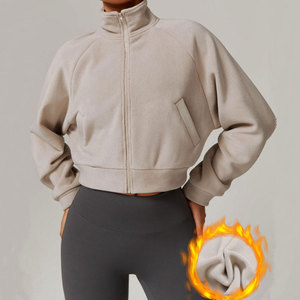 Veste polaire pour femme Wearpex, nouveau design, hiver, chaude, fermeture éclair intégrale, écologique, respirante, séchage rapide, coupe-vent, veste de sport - Product Image 1