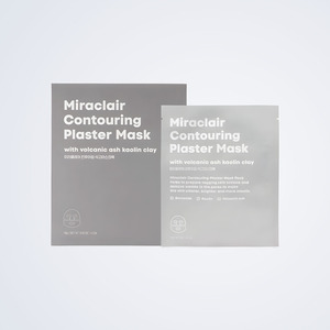 แผ่นมาส์กหน้า Miraclair Contouring Plaster Mask แพ็ค 5 แผ่น ผลิตในเกาหลี สีขาว ไนอะซินาไมด์ สมุนไพร - Product Image 1