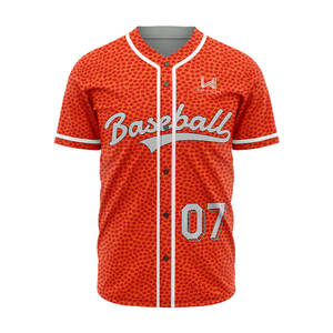 Maillot de baseball personnalisé par sublimation avec nom et numéro, uniforme de sport pour hommes et jeunes, maillot de baseball personnalisé style hip-hop - Product Image 1