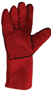 Welding Gloves Heat Resistant Work Safety Gloves Anti-Cut Anti-Slip <b>Fire</b> Proof Tapered Cuff S Size - Product Image 4
