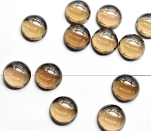 Quartz fumé naturel de qualité AAA, cabochon rond de 15 mm, pierre précieuse calibrée en vrac pour la fabrication de bijoux et les applications DIY - Product Image 4