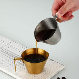 แก้วตวงกาแฟสแตนเลส 304 พร้อมสเกล  แบบมีโลโก้สั่งทำพิเศษ สำหรับชงเอสเพรสโซ - Product Image 4