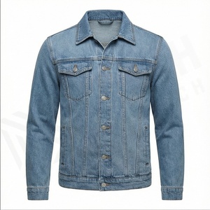 Haute Qualité Noir Denim Veste Lâche Plusieurs Poches Manteau Solide Lavé Jeans Vestes Pour Hommes Tendance Casual Denim Vestes Pour Hommes - Product Image 2