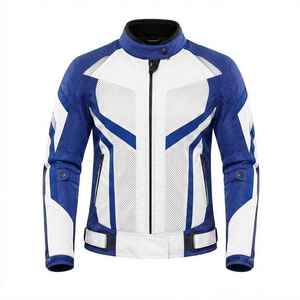 Chaqueta de Motociclista de Cuero con Protección, Tejido Transpirable, Manga Larga, Chaqueta Personalizada para Motociclistas - Product Image 1