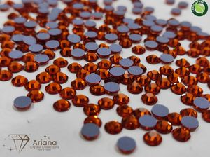 Chatons en strass de qualité supérieure Sun Tangerine Hyacinth Light Siam pour la fabrication de bijoux en gros, verre Sun Tangerine Hyacinth Light Siam - Product Image 5