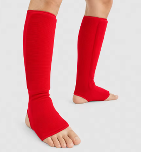 HAWK SPORTS INDUSTRIES Red Cotton Cloth <b>Leg</b> <b>Warmers</b> Pull Lightweight Keep Warm Function Adult Kickboxing Basic Protection Daily - Product Image 6
