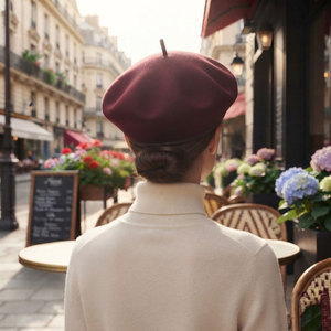 Premium Wool <b>Beret</b> Hat For Women And Men Classic French Style Soft Warm Winter Fashion Everyday Casual Outdoor Wear - Product Image 5