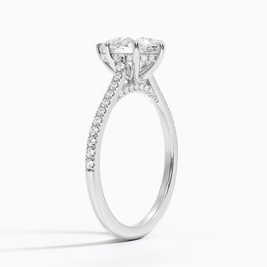 BOJ <b>Ring</b> 0125 Pear Cut 925 <b>Silver</b> Luxe Dawn Prong Setting <b>Solitaire</b> Diamond <b>Ring</b> 2ct D Color VVS1 Moissanite GRA Certified - Product Image 2